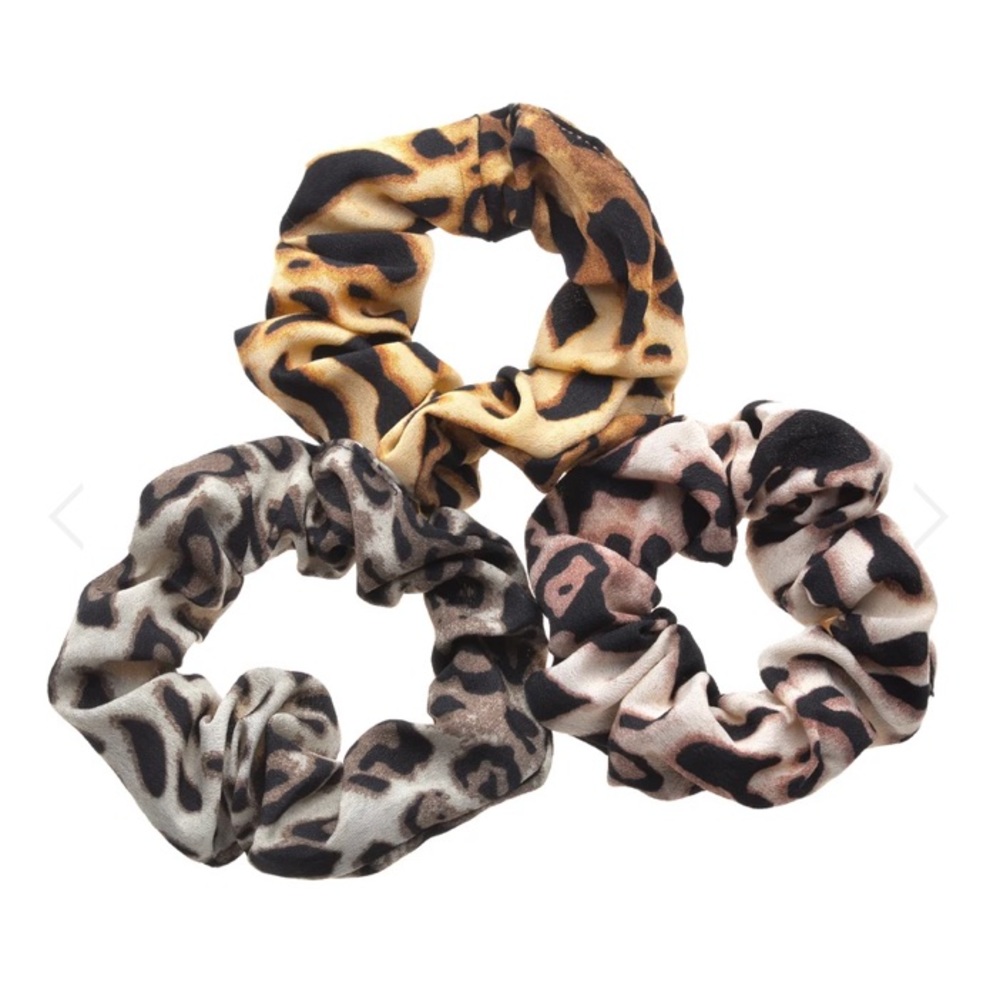 nOir Jewelry OMBRE LEOPARD SCRUNCHIES - SET OF 3